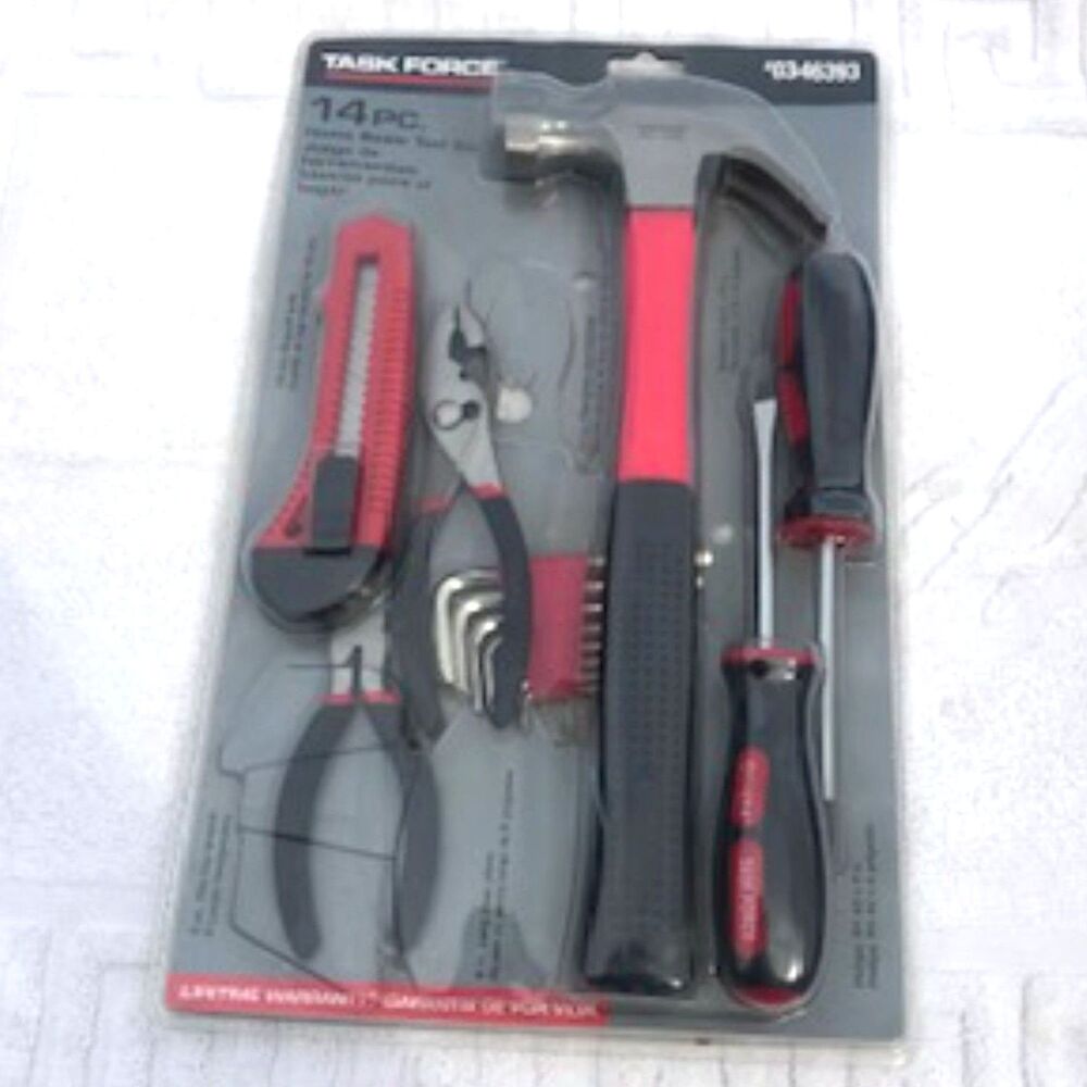 Tool Set . 14-Piece Assorted Tools . Task Force . New in Package